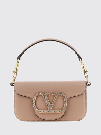 Valentino Garavani Borsa a mano mini Loc&ograve; in pelle con VLogo in cristalli