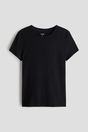 H&M Warming T-Shirt in Slim Fit - Schwarz