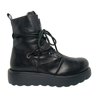 Ixos Lace-up Boots, female, Black, Size: 11 US stivali e stivaletti Pelle