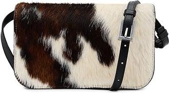 AllSaints Maeve Cow Wallet Crossbody Cross Body Womens Handbags Cow Print, Leather