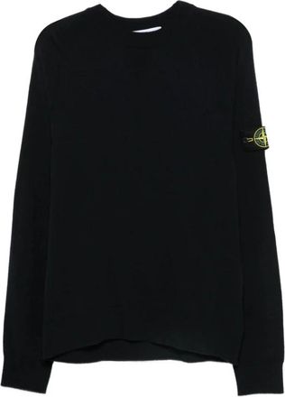 Stone Island Crew Neck Sweater - Heren - Ronde hals truien - Zwart - L - Truien & Vesten
