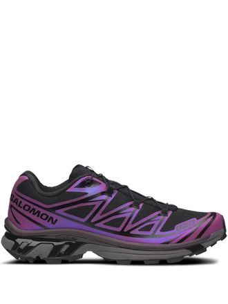 Salomon XT-6 Iridescent Black/Plum Perfect sneakers - men - Rubber/Thermoplastic Polyurethane (TPU)/Mesh/Fabric - 11.5
