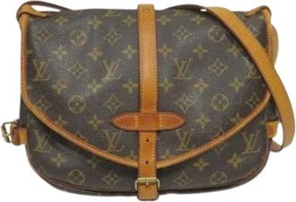 Louis Vuitton Vintage, unisex, Bruin, ONE Size, Pre-owned Saumur 30 Schoudertas