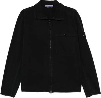 Stone Island Black Logo Overshirt