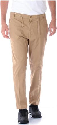 Daniele Alessandrini Jeans - Heren - Chinos - Beige - L - Katoen - Broeken