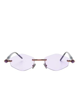 Kuboraum Occhiali da sole geometrici - Nero