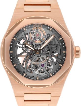 Girard Perregaux Pre-owned Girard Perregaux Laureato Skeleton Dial Mens Watch 81015-52-002-52A