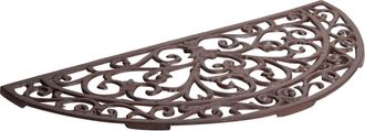 Biscottini International Biscottini - Felpudo De Entrada De Hierro Fundido 68,5x32x1,5 Felpudo De Exterior Felpudo De Entrada De Casa Felpudo De Metal Antideslizante