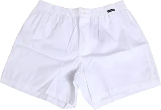 Dolce & Gabbana White Cotton Regular Boxer Shorts Underwear