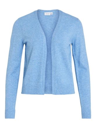 Vila Womens Viril Short L/S Knit Cardigan Noos, Blissful Blue, L