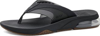 Reef Fanning + Mens Sandals Black/Gum : 11 D - Medium, Synthetic