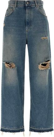 Dolce & Gabbana Vaqueros Anchos Oversize - Jeans - Mujer - Azul - XS