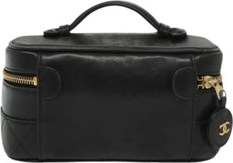 Chanel Pre-owned Handbags, female, Black, Size: ONE SIZE Pre-owned Leather chanel-bags