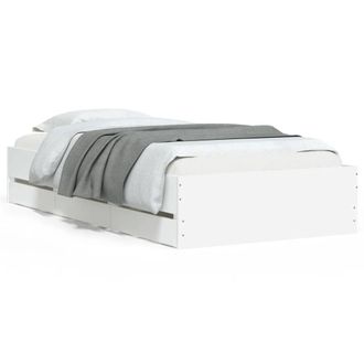 Berkfield Home Bed Frame with Drawers without Mattress White 90x190 cm Single