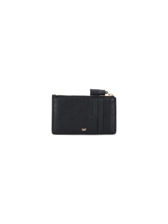 Anya Hindmarch Womens Wallets Black Goat Leather