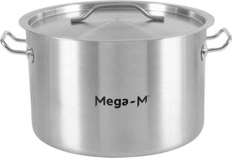 OEM Olla Baja Para Catering Con Tapa Mega-m Standard 23 L, Di&aacute;metro 35 Cm X Altura 22 Cm N