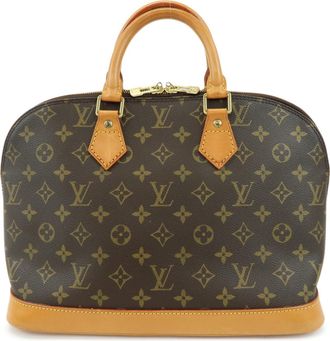 Louis Vuitton Alma Monogram Canvas Brown Canvas Handbag (Pre-Owned)