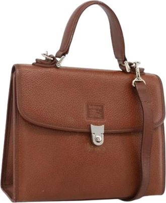 Burberry Pre-owned Handtas - Dames - Vintage Handtas - Bruin - ONE Size - Leer - Vintage