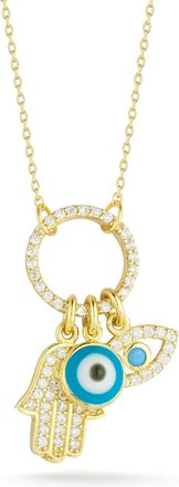 Glaze Jewelry Sterling Silver Triple Protection Necklace