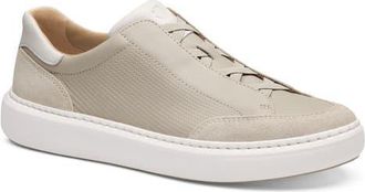 Johnston & Murphy Anders Perforated Leather Sneaker in Beige Full Grain/Suede at Nordstrom, Size 11.5