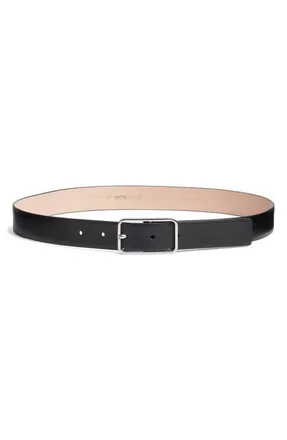 Kate Spade New York mel leather belt in Black at Nordstrom, Size X-Large