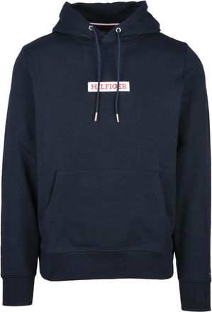 Tommy Hilfiger Hoodie - Heren - Hoodies - Blauw - M - Katoen - Hoodies & sweatvesten