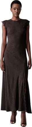 Pinko Alpinia Maxi Dress - Dresses - Mujer - Marr&oacute;n - S