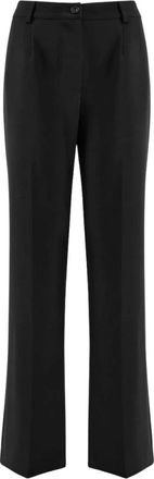 Nenette Pantalone Ecru - Dames - Straight fit broeken - Zwart - L - Katoen - Broeken