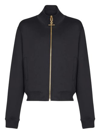 Balmain T-bar-detail zip track jacket - Black