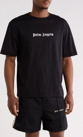 Palm Angels Logo Graphic T-Shirt in Black White at Nordstrom Rack, Size Xxx-Large