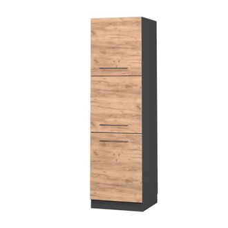 Vicco Armario Para Horno Empotrado Fame-line, Roble Dorado, 60 Cm