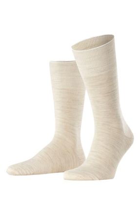 Falke Airport Wool Blend Socks in Beige Melange at Nordstrom, Size Medium