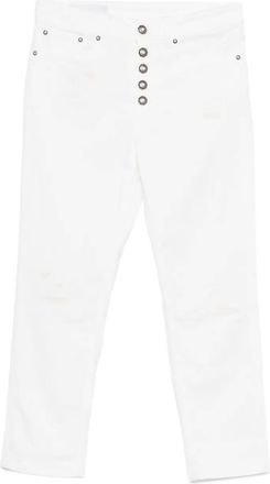 Dondup Pantaloni crop - Bianco