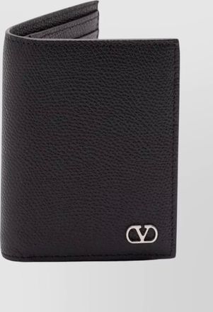 Valentino Garavani vlogo signature calfskin bifold cardholder