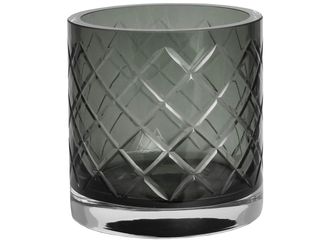 Schubiger M&ouml;bel Zylinder Schliff Smoke H: 12 cm