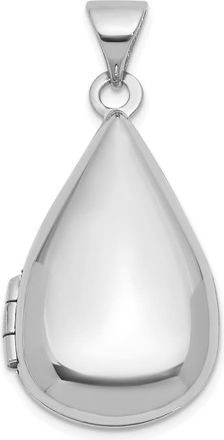Diamond2Deal 14k Gold Polished 21x13mm Teardrop Shaped Locket Pendant
