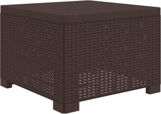 vidaXL Sill&oacute;n Individual De Jard&iacute;n Apariencia De Ratan Pp Marr&oacute;n Vidaxl