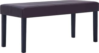 vidaXL Vidaxl - Banco De Cuero Sint&eacute;tico 106 Cm Marr&oacute;n