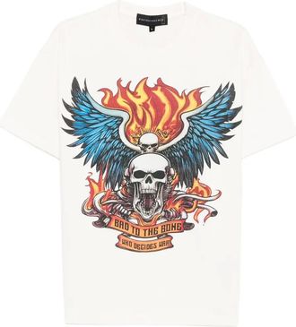 Who Decides War by Ev Bravado T-shirt con stampa - Bianco