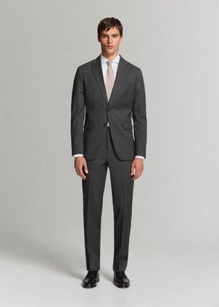 Mango Pantaloni completo Tur&iacute;n 100% lana grigio - Uomo - 44 - MANGO MAN