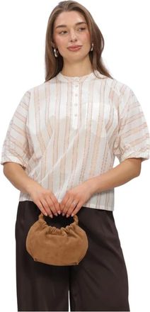 Minus Dames, Blouses & Shirts, Wit, Maat: XS Katoen