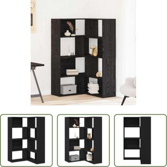 vidaXL vidaXL Guardaroba minimalista - Guardaroba 2 pcs Rovere Nero 85 x 85 x 140 cm Legno multistrato