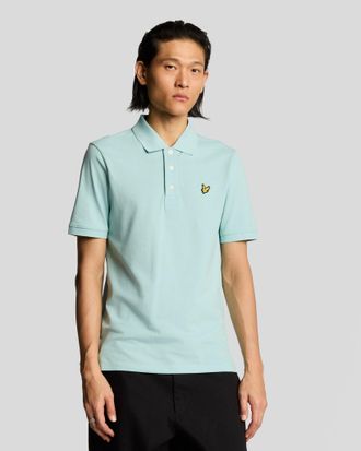 Lyle & Scott effen poloshirt - blauw