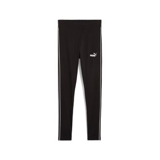 Puma Leggings PUMA SPORT HIGH-WAIST LEGGINGS, Damen, Gr. XS, N-Gr, schwarz (puma schwarz), Jersey, Obermaterial: 95% Baumwolle, 5% Elasthan, unifarben, sch