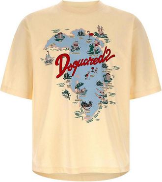Dsquared2 White short-sleeved cotton T-shirt