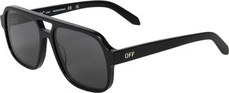 Off-white Off White Unisex-zonnebril voor volwassenen van het merk Forks (Zwart/Donkergrijs)