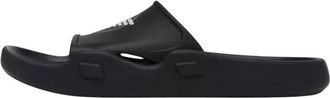 Emporio Armani Schoenen, Heren, Zwart, 40 EU, Contour PVC Slippers met Eagle