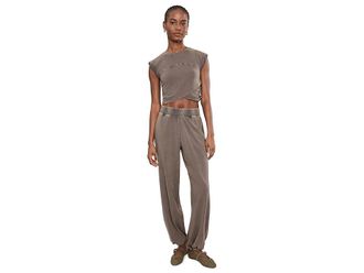 Free People Movement Hot Shot Crossover Set Womens Active Sets Chocolate : XS, Cotton/Elastane