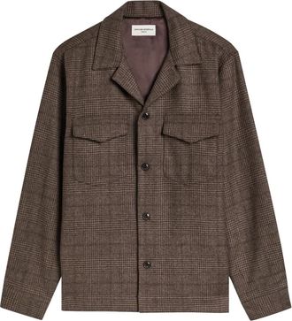 Officine G&eacute;n&eacute;rale Camicia Judas a quadri - Marrone