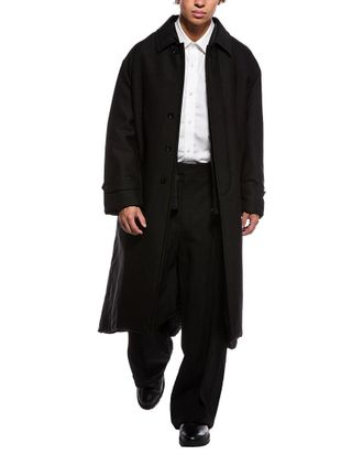 Valentino Reversible Wool & Silk-Blend Coat